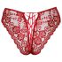Cottelli - offener Spitzen-Slip (rot) - XL