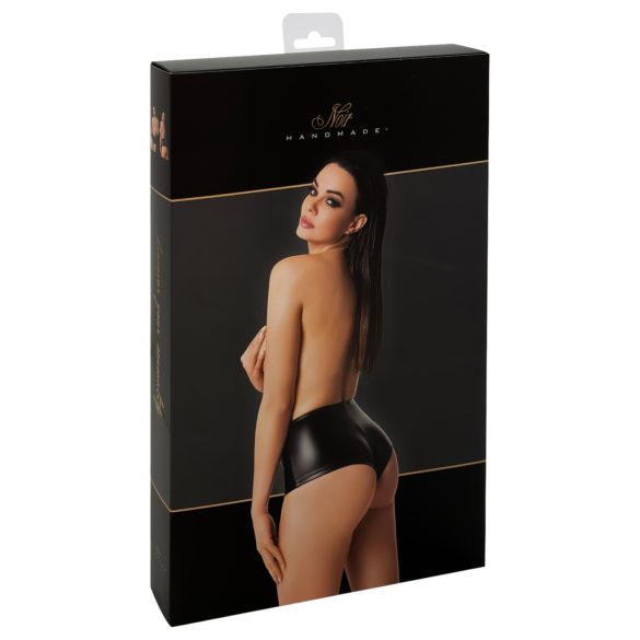 Noir - Glänzende Shorts (Schwarz) - L