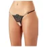 Cottelli - Glänzende Blume - Offener Tanga - M/L