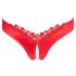 Cottelli - Perlen, offene Blumen-Slip (Rot) - L