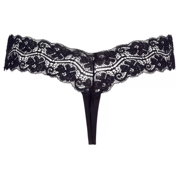 Cottelli - Doppelperlen Spitzen-String (schwarz) - L