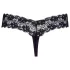 Cottelli - Doppelperlen Spitzen-String (schwarz) - L