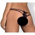Obsessive Intensa - Doppelt geschnürter Spitzen-Tanga (schwarz)