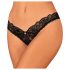 Obsessive Donna Dream - Spitze offener Tanga (schwarz) - M/L