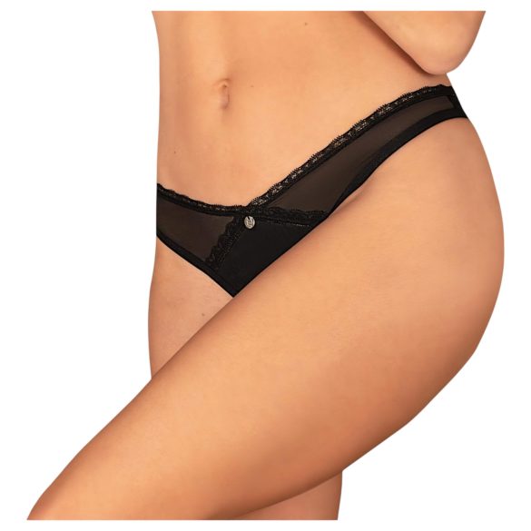Obsessive Latinesa - Offener String (Schwarz) - XL/XXL