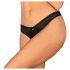 Obsessive Latinesa - Offener String (Schwarz) - XL/XXL