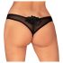 Obsessive Latinesa - Offener String (Schwarz) - XL/XXL