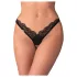 Obsessive - Transparenter Spitzen-Tanga (Schwarz)