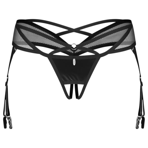 Obsessive Dominna - Straps-Strumpfhalter (Schwarz) - L/XL