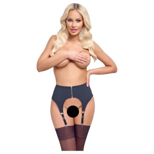 Cottelli - Mattschwarzer Strumpfhalter - M