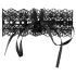 Cottelli - Perlen- und Strass-Spitzenkragen (schwarz)