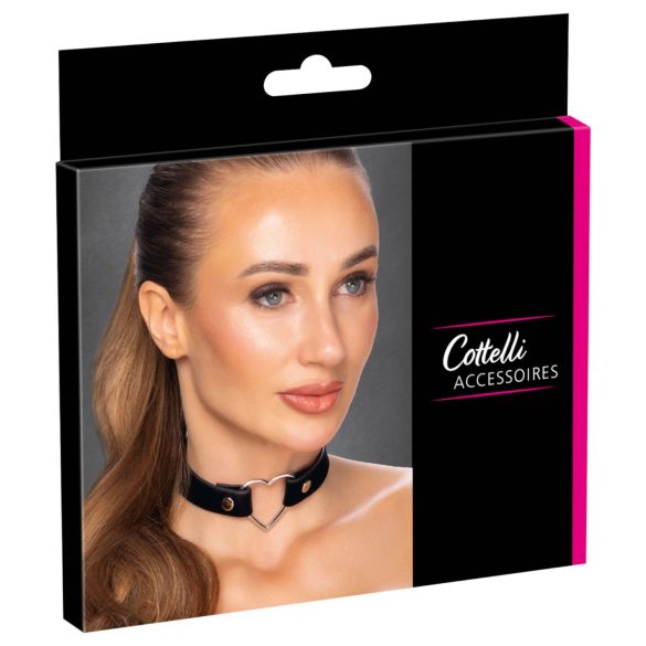 Cottelli - Herz-Halsband (schwarz)