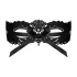Obsessive - bestickte venezianische Maske (schwarz)