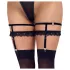 Cottelli - Verzierter Strumpfhaltergurt (schwarz)