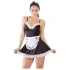 Cottelli - Zimmermädchenkleid und Schürze (schwarz-weiß)