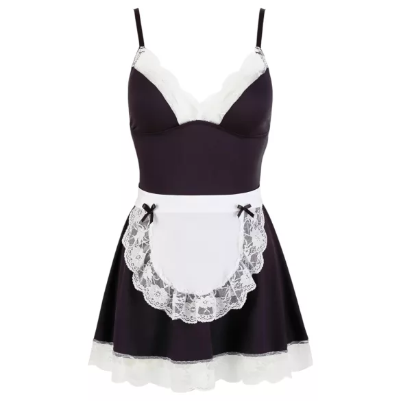 Cottelli - Zimmermädchenkleid und Schürze (schwarz-weiß)