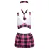 Cottelli - kariertes Schulmädchen-Kostüm Set (Pink) - L