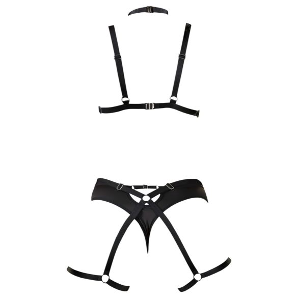 Cottelli - verführerisches Trio Dessous-Set - Schwarz (S-L)