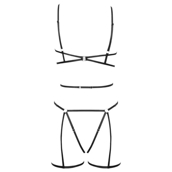 Cottelli - Schmuckbody & String (schwarz) - (S-L)