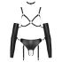Bad Kitty - Bondage Körpergeschirr Set (schwarz)
