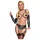 Bad Kitty - Bondage Körpergeschirr Set (schwarz) - M