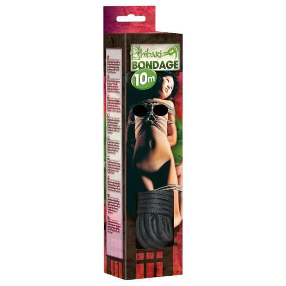 Shibari Bondage Seil - 10m (schwarz)