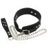 Bad Kitty - Silikon Halsband & Leine (schwarz)