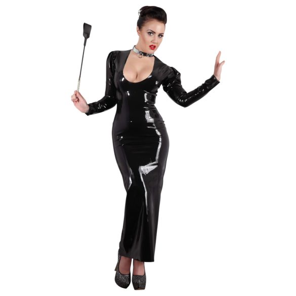 Glänzender, strassverzierter Paddel (schwarz)