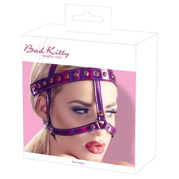 Bad Kitty - Strass-Kopfgeschirr (Rosa)