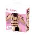 Bad Kitty - Nieten-Körpergeschirr-Set & Handfesseln (schwarz) - L/XL