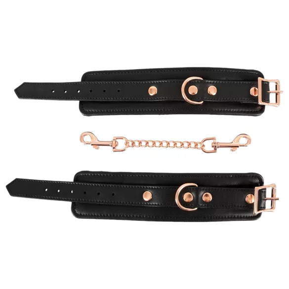 Bad Kitty - Fesseln mit Kette (schwarz-rosegold)