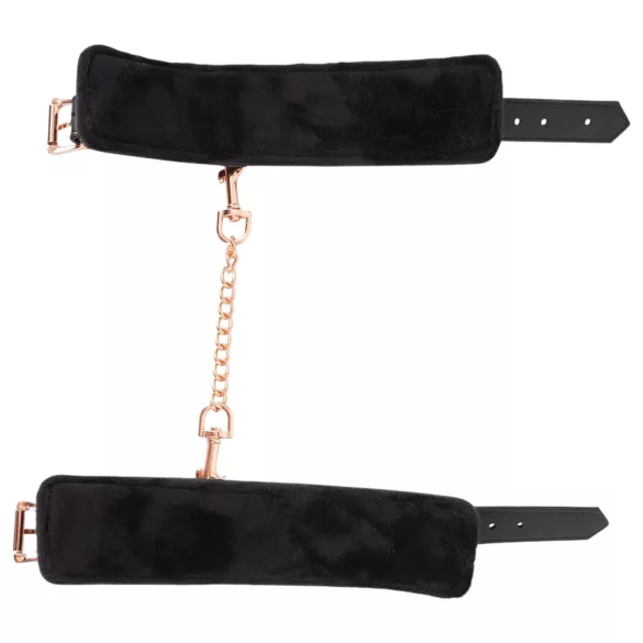 Bad Kitty - Fesseln mit Kette (schwarz-rosegold)