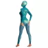 Beasty Suits Reptiloid Roleplay - Reptilien-Rollenspielkostüm mit Maske (grün) - L/XL
