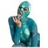 Beasty Suits Reptiloid Roleplay - Reptilien-Rollenspielkostüm mit Maske (grün) - L/XL
