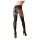 Cottelli - gemusterte, offene Strumpfhose (schwarz) - 2/S