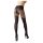 Cottelli - gemusterte, offene Strumpfhose (schwarz) - 5/XL