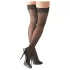 Cottelli - Schwarze Halterlose - mit Streifen - 2/M