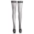 Cottelli - Schwarze Halterlose - mit Streifen - 2/M