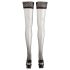 Cottelli - Satinierte Halterlose Strümpfe (schwarz) - 3/M-L