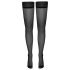 Cottelli - Schwarze Strapsstrümpfe mit Punkten - 3