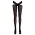 Cottelli - Schwarze Strumpf mit Kreuzband - L/XL