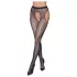 Cottelli Legwear - offene, glänzende, schwarze Strümpfe (S-L)