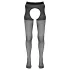 Cottelli - offene (crotchless) Strumpfhose (schwarz) - L/XL