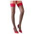 Cottelli - Strapsstrümpfe rot Spitze (schwarz)