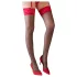 Cottelli - Strapsstrümpfe rot Spitze (schwarz) - 7