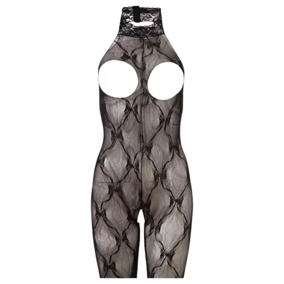 NO:XQSE - Spitze Catsuit mit offenem Brustbereich - XL/XXL