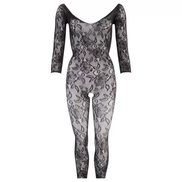 NO:XQSE - Blumen-Catsuit - Schwarz (S-L)