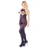 NO:XQSE - Offener Neckholder-Sexoverall - Schwarz (S-L)