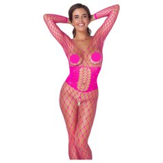 Cottelli - Netz Catsuit (Pink) - S-L