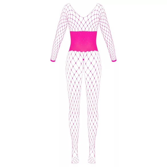 Cottelli - Netz Catsuit (Pink) - S-L